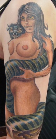 Tattoos - Living dead snake lady - 42378